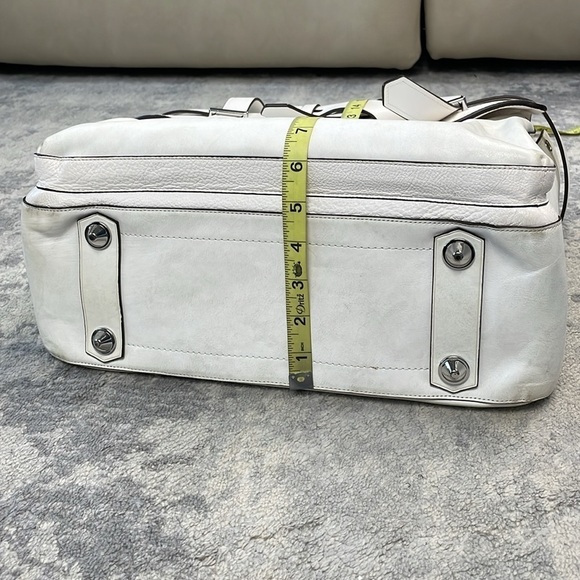 Reed Krakoff Large Boxer Tote Bag Purse White Leather Travel Business - Picture 5 of 16